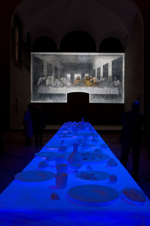 Peter Greenaway's Last Supper projection