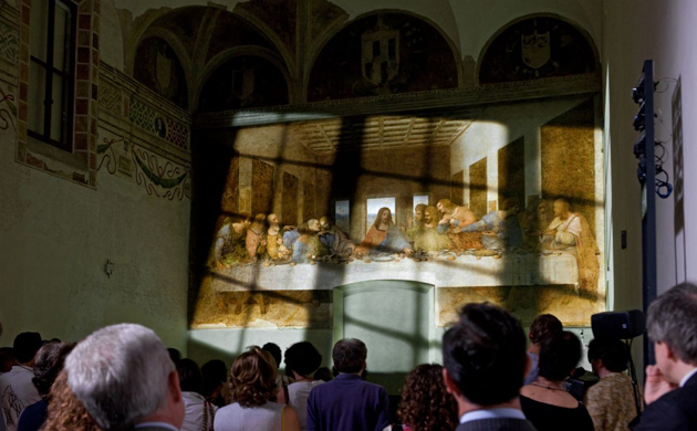 Peter Greenaway's Last Supper projection