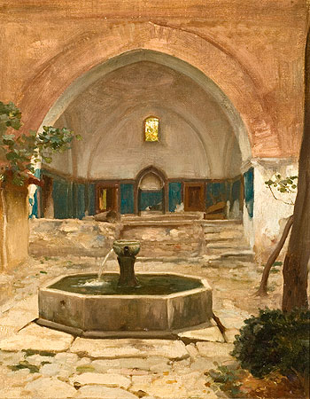 Courtyard of a Mosque at Bursa
