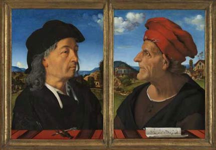 Giuliano and Francesco Giamberti da Sangallo, architect and musician, by Piero di Cosimo