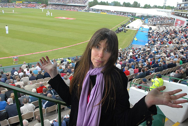 Caroline Sullivan at Old Trafford