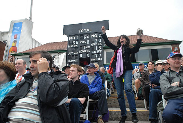 Caroline Sullivan at a cricket match