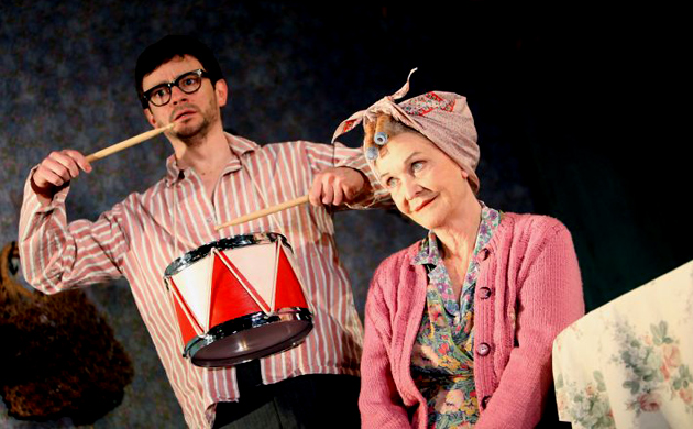 Justin Salinger (Stan) and Sheila Hancock (Meg) in The Birthday Party, Lyric Theatre, Hammersmith