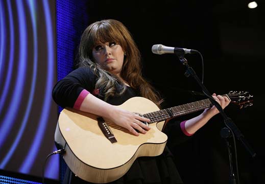 Adele performs at the Mercury prize