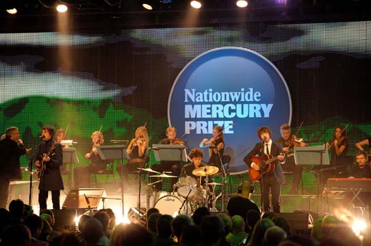 The Last Shadow Puppets perform at the Mercury prize