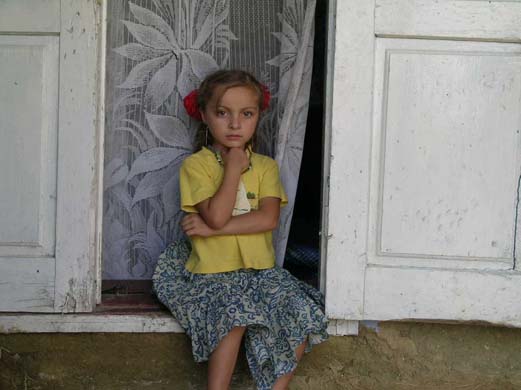 Girl in doorway by Catrina, 15, from Moldova