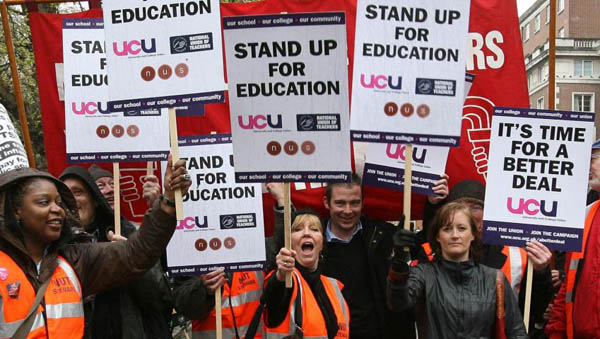 striking teachers