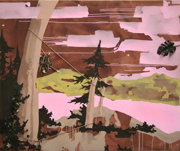 Untitled, acrylic and mixed media on canvas