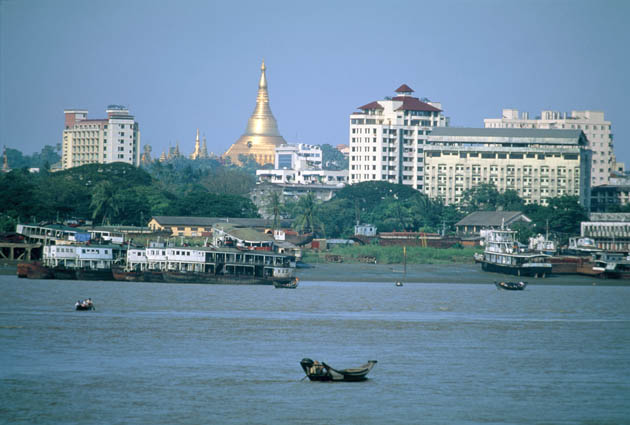 Rangoon harbour