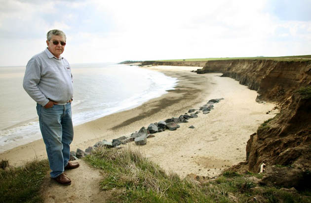 coastal erosion in Norfolk