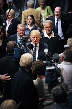 Donald Trump at a public inquiry