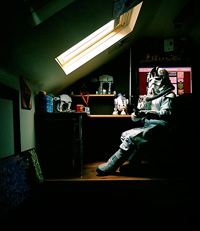 Michael McNeil, Wirral, dressed as an AT-AT pilot