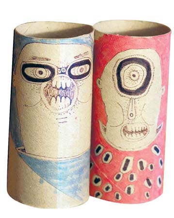 Mike Leigh pieces of me toilet rolls