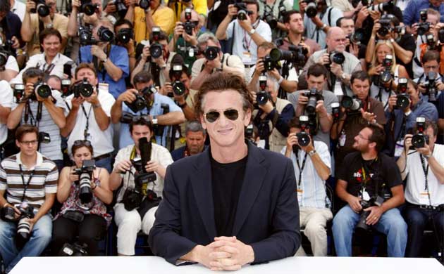 Actor Sean Penn at the opening of the 61st Cannes Film Festival