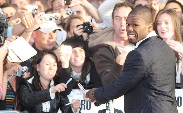 50 Cent at the London premiere of Righteous Kill