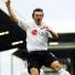 Simon Davies celebrates after scoring the first goal for Fulham