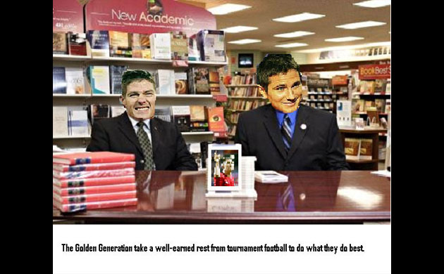 The England team's summer holidays