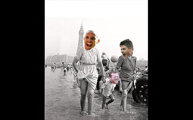 The England team's summer holidays