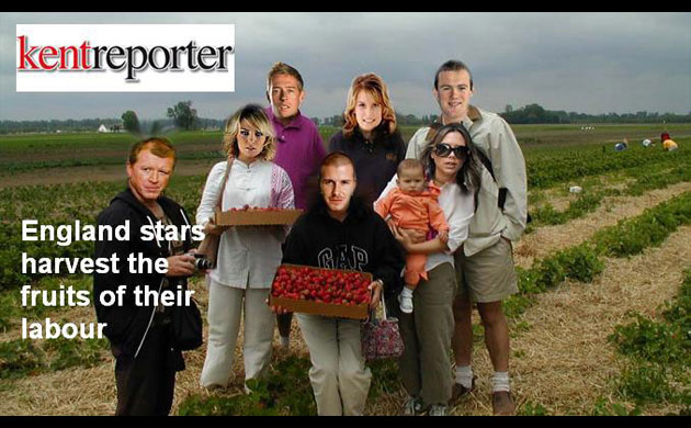 The England team's summer holidays