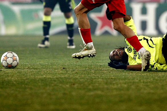 Champions League second round, 1st leg