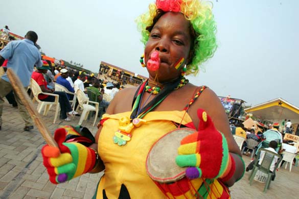 Ghana supporter in Takoradi