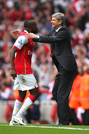William Gallas and Arsene  Wenger