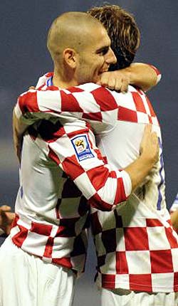 Croatia celebrate