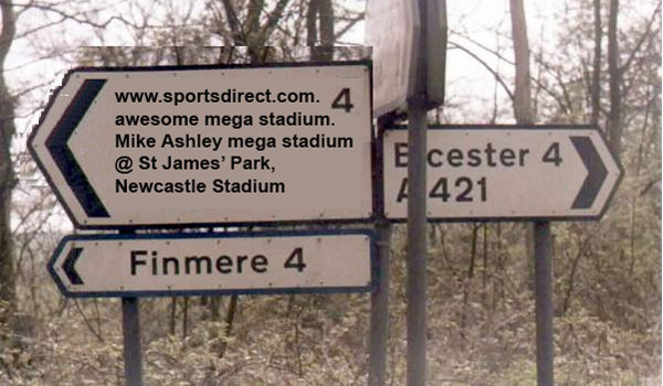 Newcastle's stadium rebranding