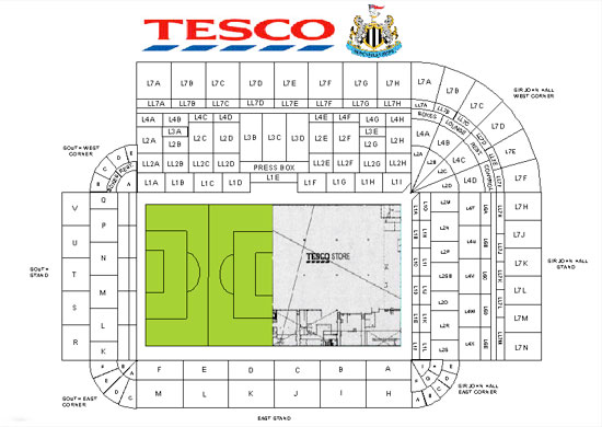 Newcastle's stadium rebranding