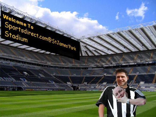 Newcastle's stadium rebranding