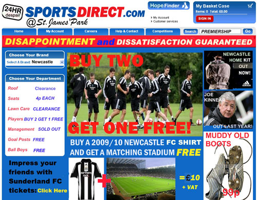 Newcastle's stadium rebranding