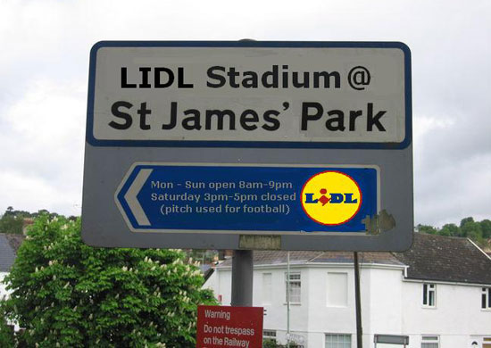 Newcastle's stadium rebranding