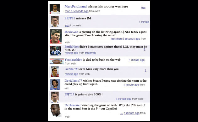 England on the internet