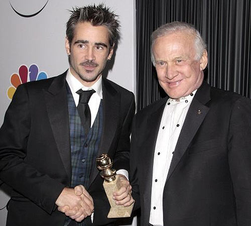 Colin Farrell and Buzz Aldrin
