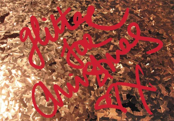 Wrapping paper designed by Kylie Minogue