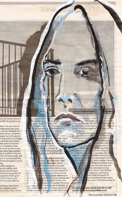 Wrapping paper designed by Johnny Depp