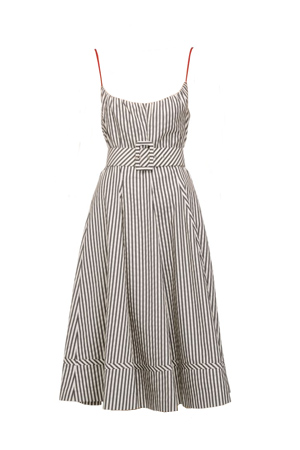 sun dress on Striped Cotton Sundress