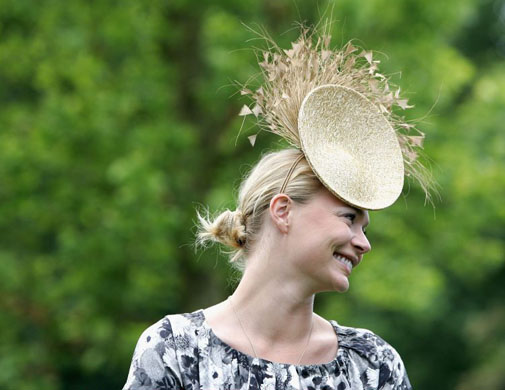Jodie Kidd arrives for Ladies' Day