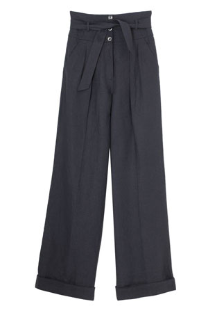 High waisted trousers