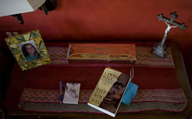 Isabel Allende's bedside table
