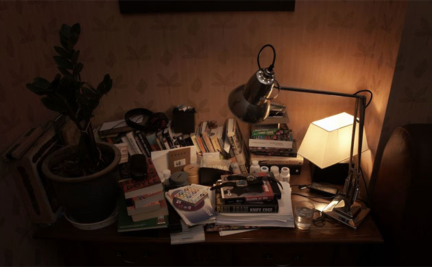 Charlie Higson's bedside table