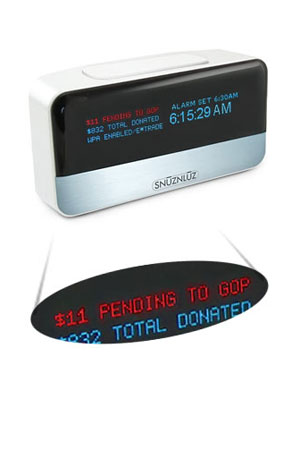 SnuzNLuz alarm clock