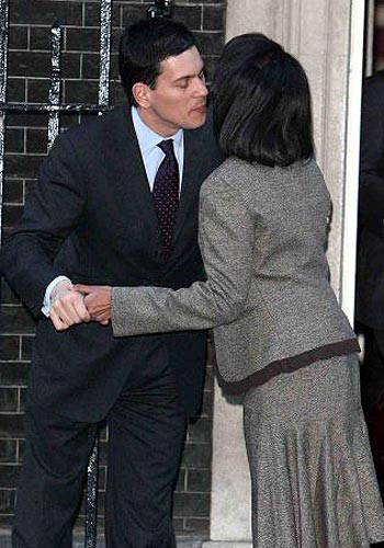 David Miliband and Condoleezza Rice