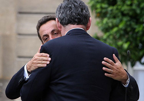 Nicolas Sarkozy and Gordon Brown