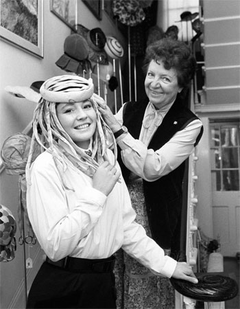 Simone Mirman in her shop