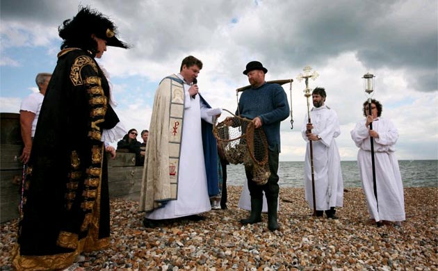 The opening ceremony of Whitstable Oyster Festival 2008 