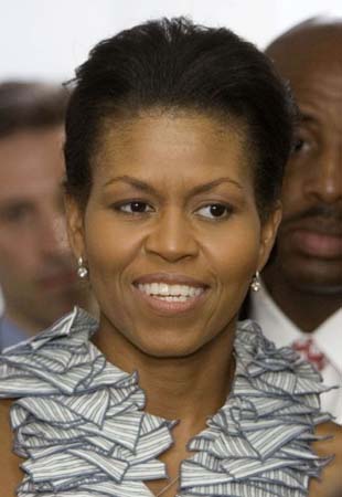 Michelle Obama at San Jorge Children's Hospital in San Juan 2008