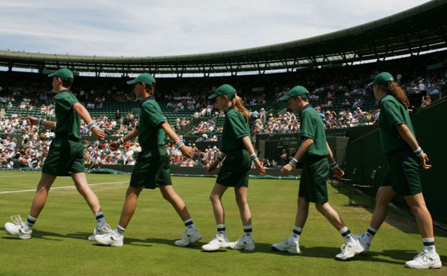 Wimbledon ball boys and girls