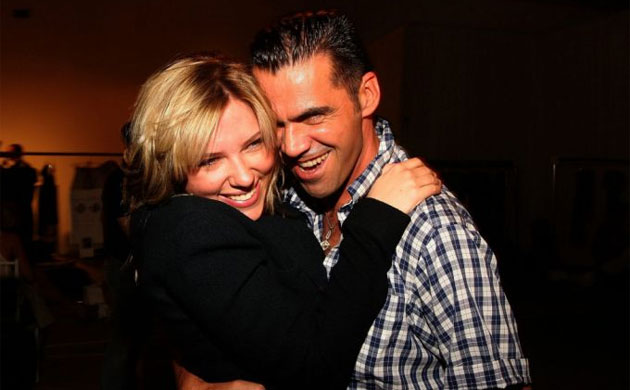 Roland Mouret with Scarlett Johannsson