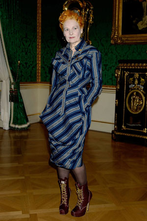 Vivienne Westwood strikes a pose